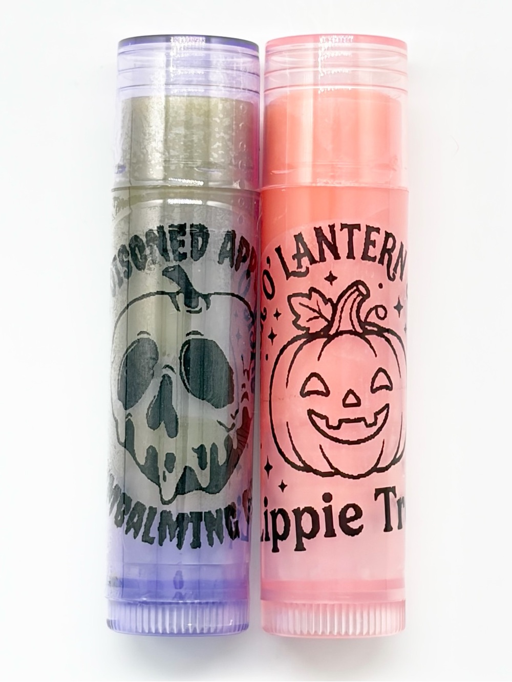 Halloween Lip Balm Treats Party Favors - Poisoned Apple  - Jack O' Lantern Juice